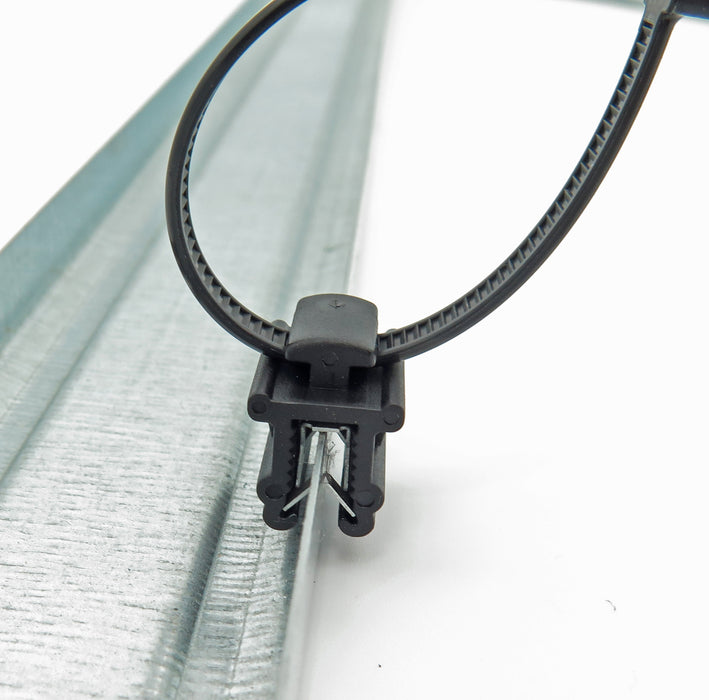 Plattenkanten-Befestigungsclip für Kabelbinder