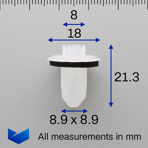 Screw Grommet Lock Nut, Lexus 90189 - 06235 - VehicleClips