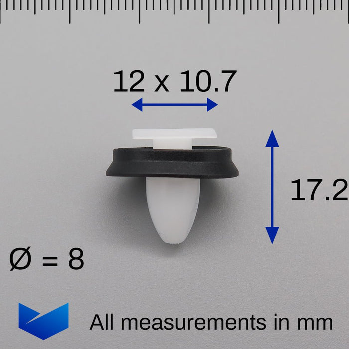 Side Moulding Trim Clip, Vauxhall Movano, 856543 - VehicleClips