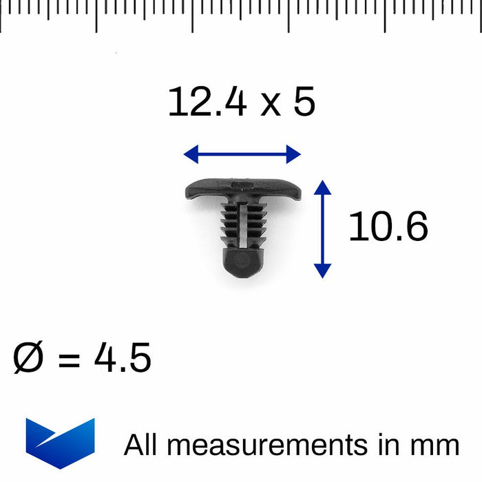 Weatherstrip Seal Clip - Seat 251823717 / 251 823 717 - VehicleClips