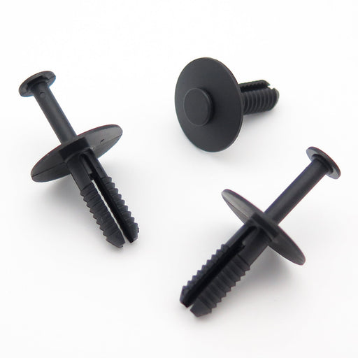 7mm Push Fit Black Plastic Rivet 90508809 - VehicleClips
