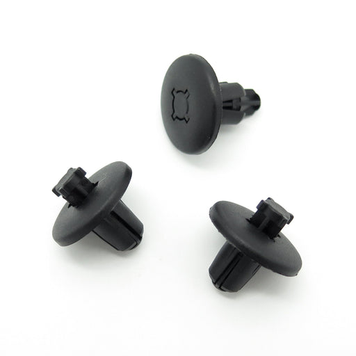 8mm Black Plastic Trim Clips- Citroen 7013J0, 8211VW - VehicleClips