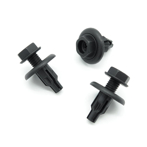 8mm Plastic Screw Fit Clips for Engine Undertrays & Shields- Nissan 01553-0034U - VehicleClips