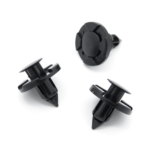 8mm Push Fit Black Plastic Rivet, Renault 0155309321 - VehicleClips