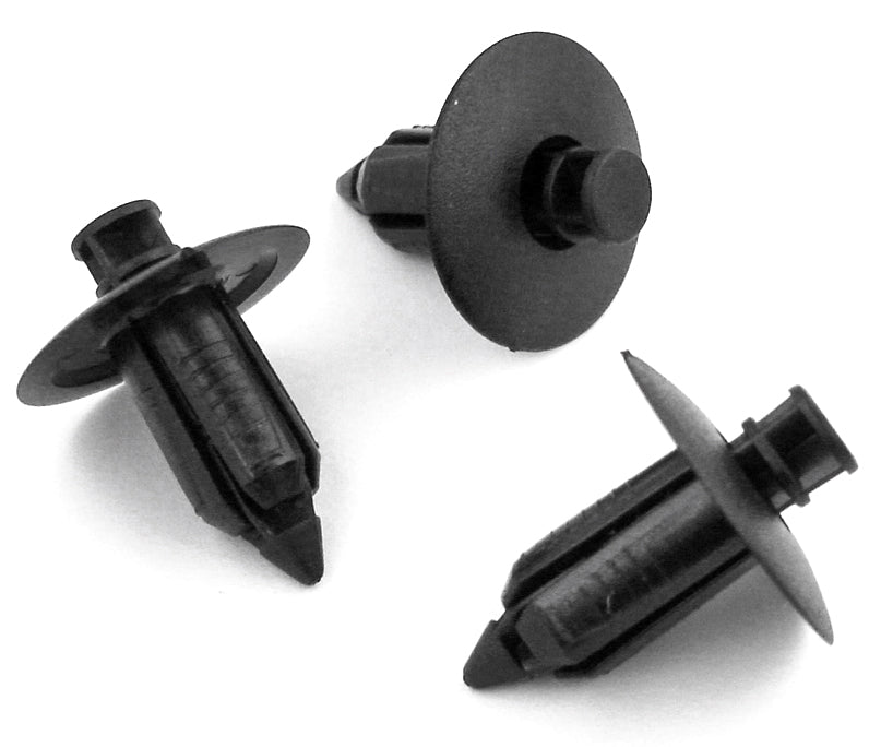 8mm Wide Collar Universal Plastic Bumper, Fascia, Shield & Trim Panel Clips - VehicleClips