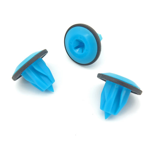 8x8mm Blue Screw Grommet with Seal, Alfa Romeo 46558337 - VehicleClips
