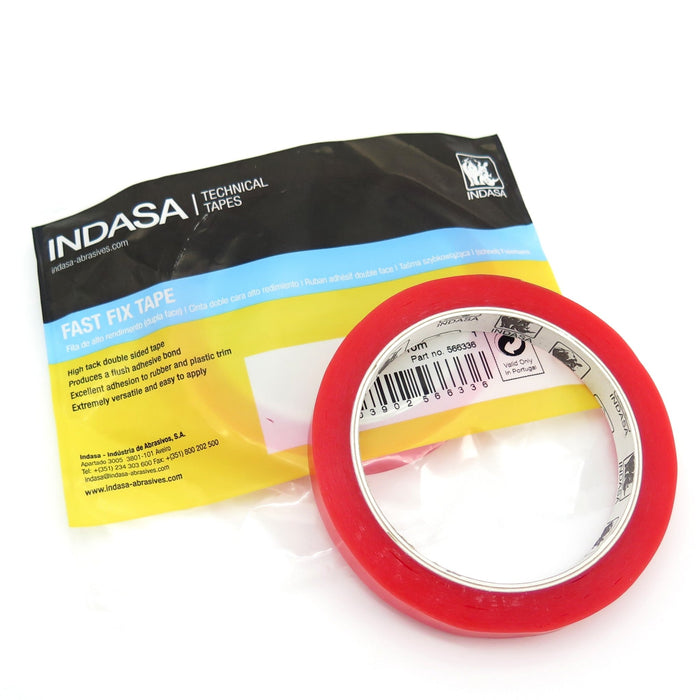 Indasa Fast Fix Double Sided Tape, 12mm x 10m - VehicleClips
