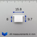 Oval Locator & Screw Grommet for Trim Panels, Peugeot 699280 - VehicleClips