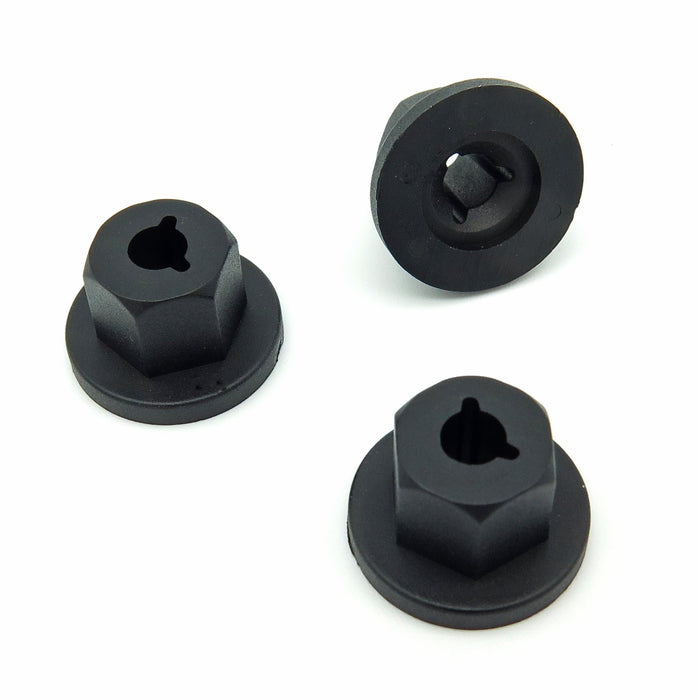 Plastic Nut for Wheel Arch Linings & Bumpers, Vauxhall 90413589 - VehicleClips