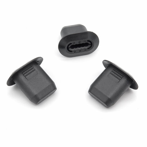Plastic Screw Grommet, Oval, Black, Citroen 699796 - VehicleClips