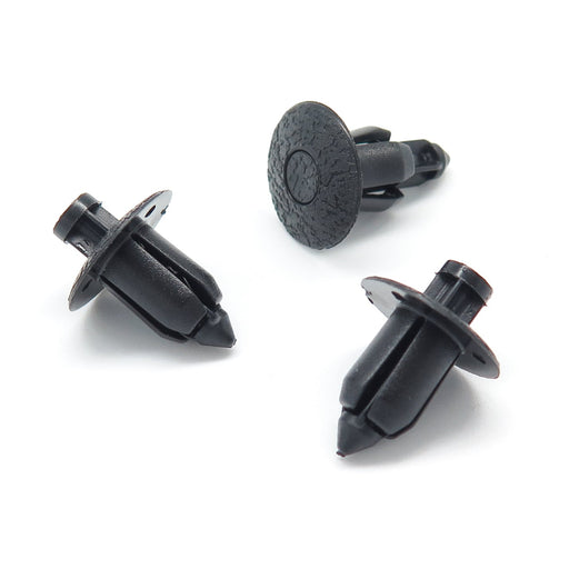 Push Fit Expanding Black Plastic Rivet, Volvo 39964090 - VehicleClips