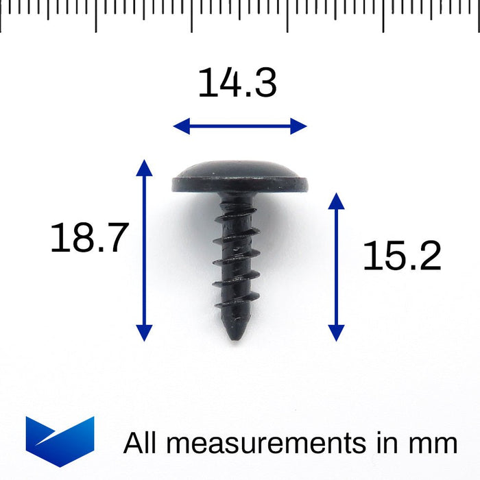 Torx Headed Screw for Bumpers & Arch Linings, SEAT N90974701 - VehicleClips